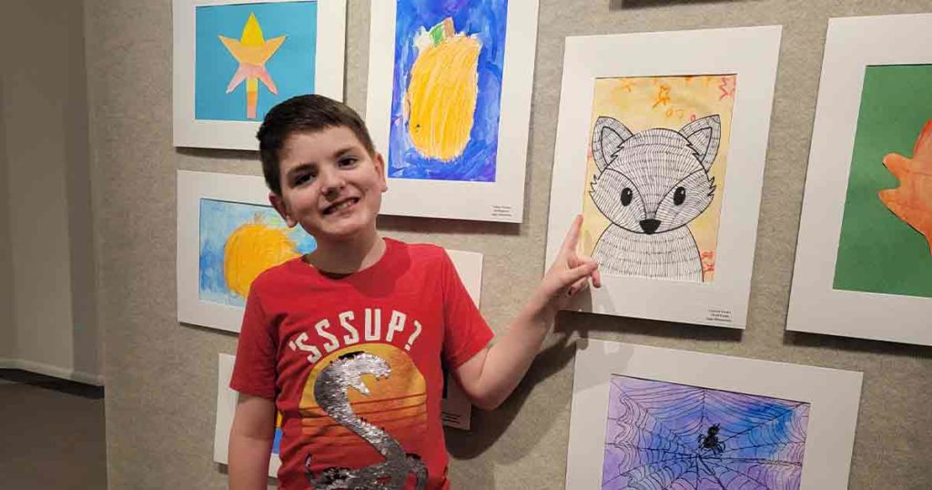 Northpark and Sage Elementary School Students’ Artwork on Display