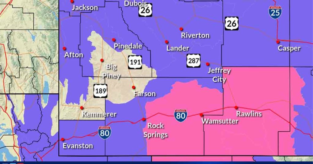 Winter Storm, Winter Weather Advisories Issued for Sweetwater County