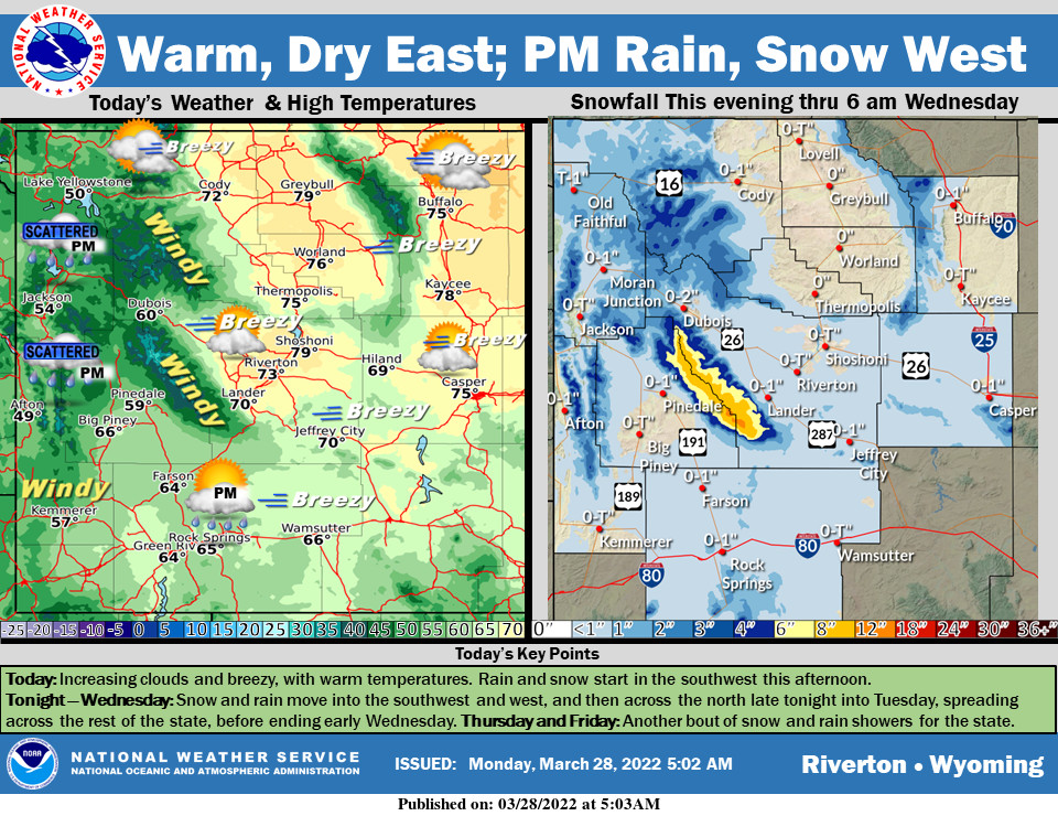 Increasingly Cloudy With a High Near 65