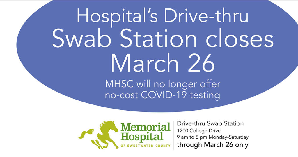 MHSC Drive-thru Swab Station Closes March 26