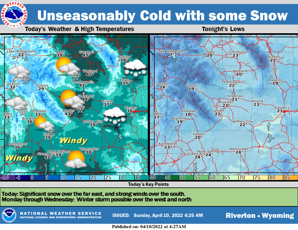 Forecast Calls for Cloudy Conditions And a High Near 49