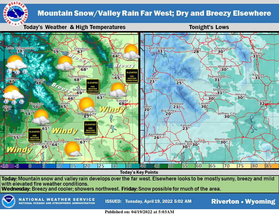 Increasing Clouds with a High Near 62