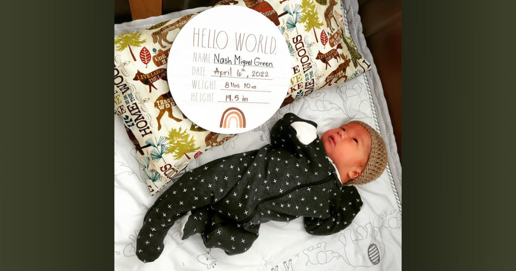Birth Announcements: Nash Miguel Green