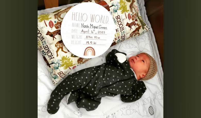 Birth Announcements: Nash Miguel Green