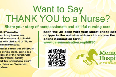 Honor a Nurse With a DAISY – Nominate a Sweetwater Memorial Nurse for the Award