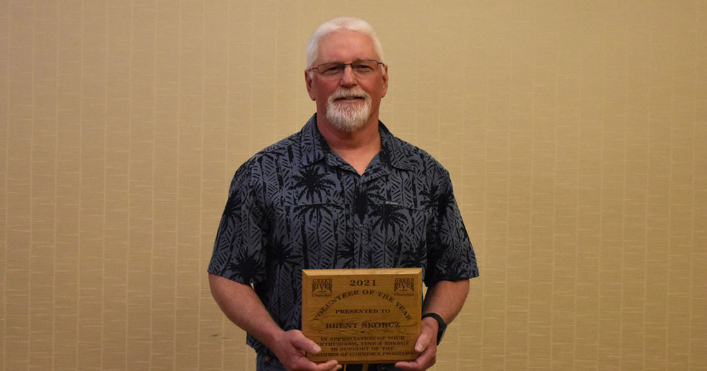 Brent Skorcz is Green River’s 2021 Volunteer of the Year