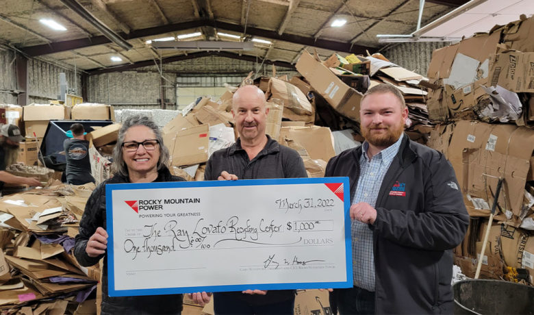 Recycling Center Receives Donation From Rocky Mountain Power