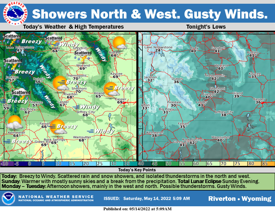 Increasing Clouds with a High Near 68