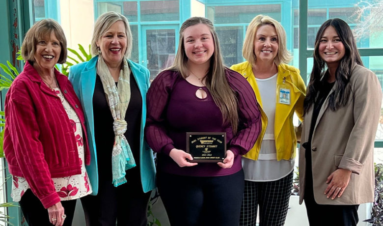 Quincy Stewart Honored as Western’s Dual Student of the Year