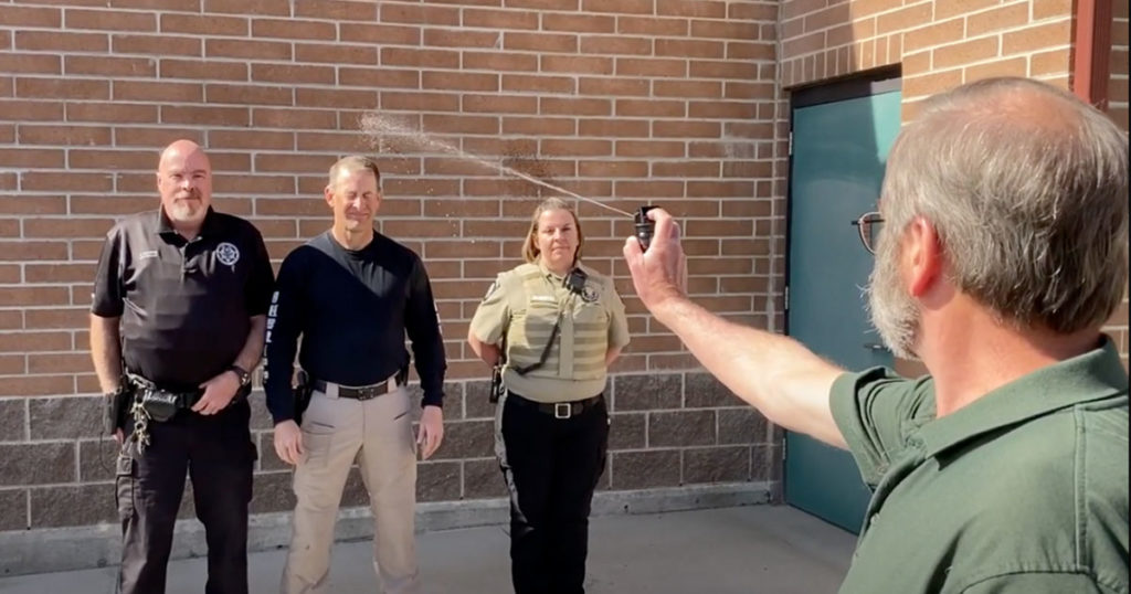 VIDEO: Sublette County Sheriff Tries New Pepper Spray