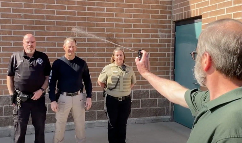VIDEO: Sublette County Sheriff Tries New Pepper Spray