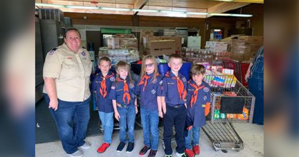 Tiger Den Pack 312 Scouts Create Birthday Boxes for Food Bank