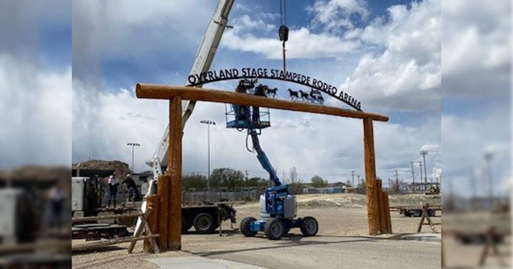 Green River Rodeo Grounds Unveils New Signs In Time for Overland Stage Stampede
