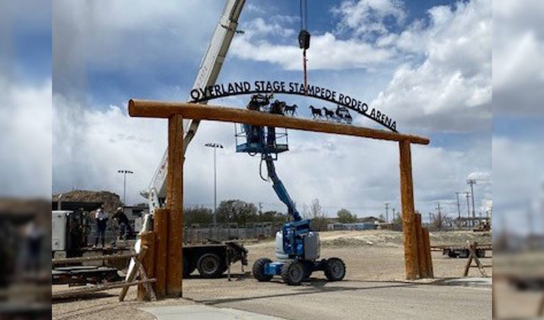 Green River Rodeo Grounds Unveils New Signs In Time for Overland Stage Stampede