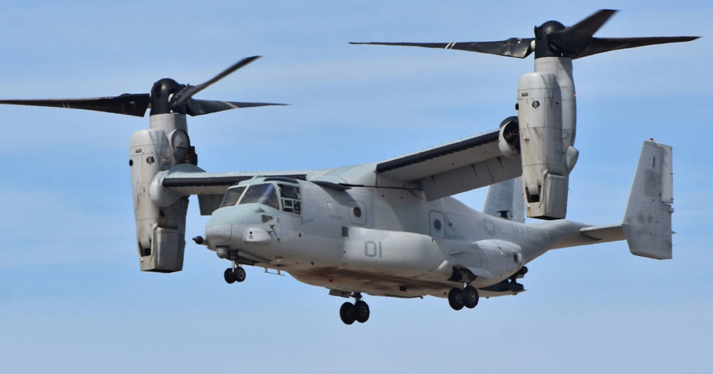 Reports: Wyoming Man Killed in Osprey Crash in California￼