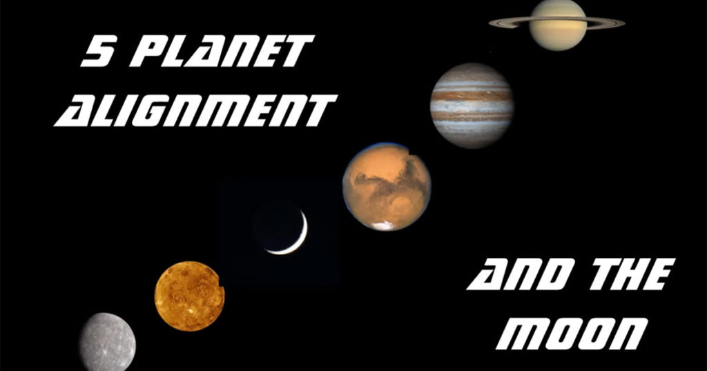 Five Planet Alignment to Take Place Early Tomorrow Morning