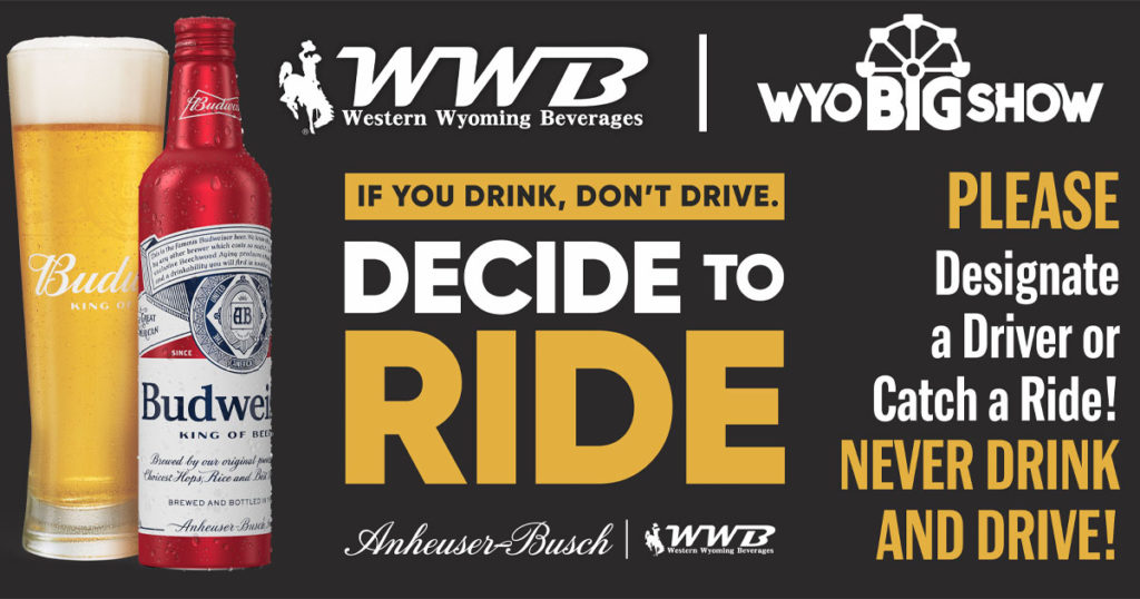 Western Wyoming Beverages Encourages Fairgoers to “Decide to Ride”