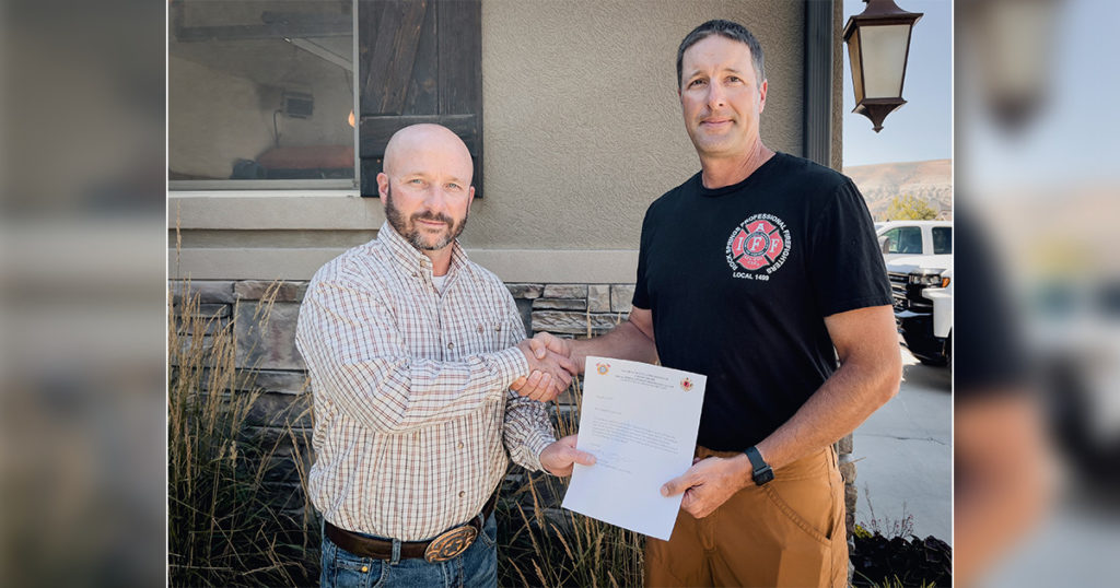 Rock Springs Firefighters Local 149 Endorse John Grossnickle for Sherriff