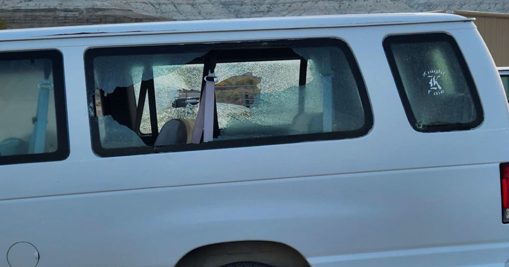 Green River Knights Van Vandalized at Stratton Myers Park