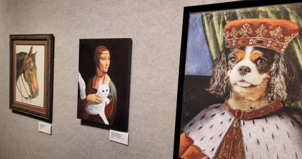 Pet Portraits on Display at Community Fine Arts Center
