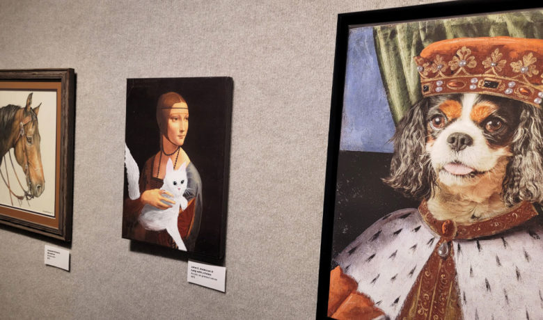 Pet Portraits on Display at Community Fine Arts Center
