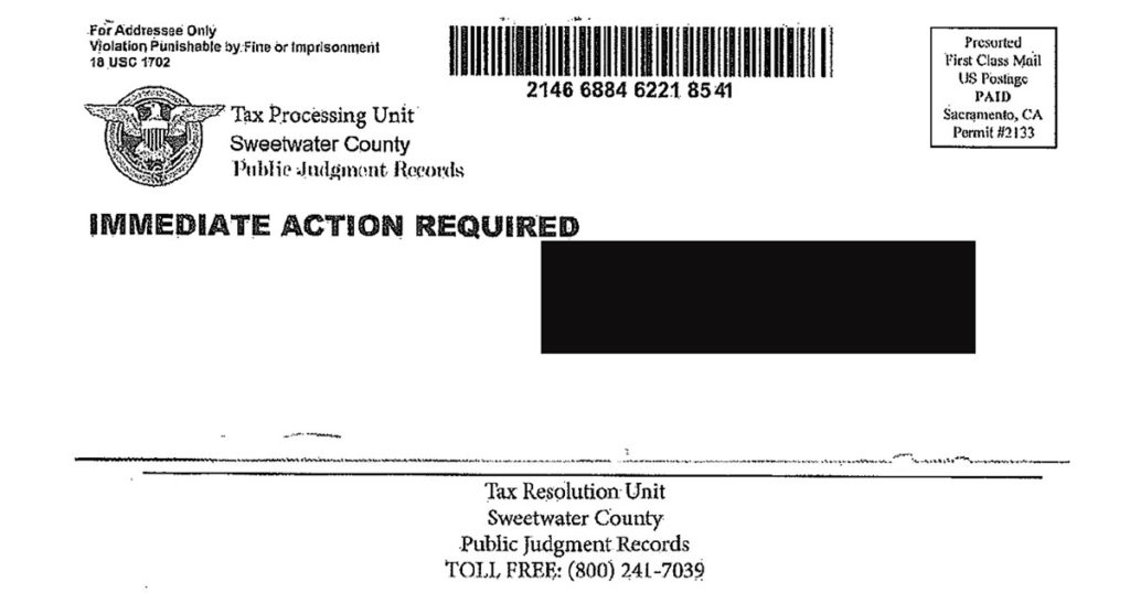 Sweetwater County Treasurer’s Office Warns Residents of Possible Scam