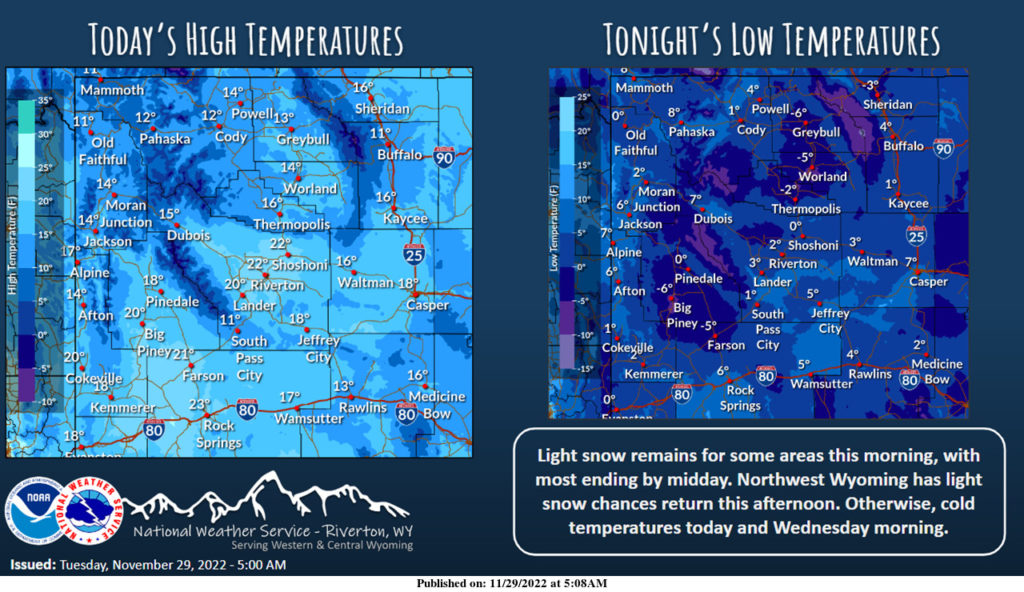 Cloudy With a High Near 21
