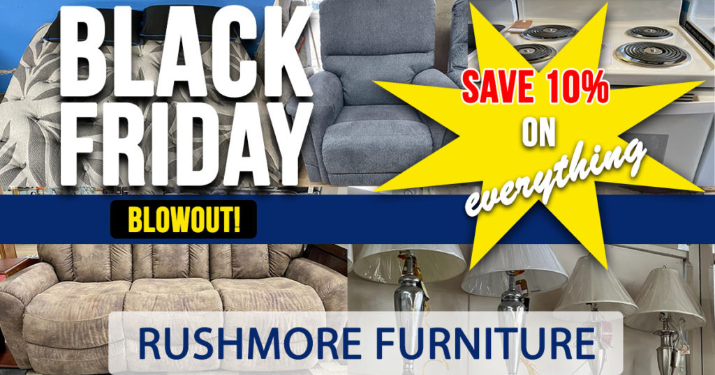 Shop #LOCAL at Rushmore Furniture’s Black Friday Blowout!
