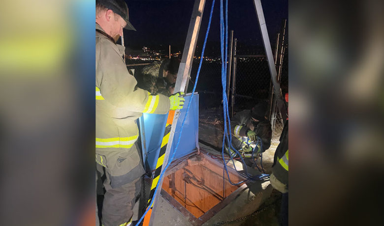 Green River Fire Department Rescues Contractor from Pipe Vault