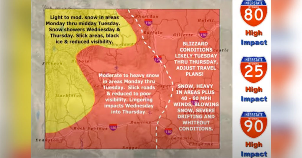 WYDOT: Prolonged Road Closures Possible With Incoming Snow Storm
