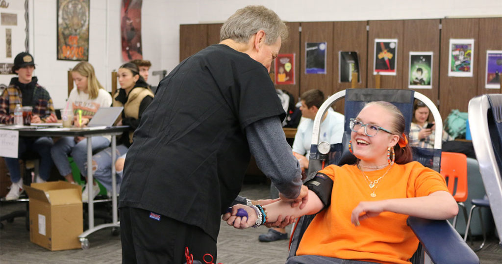 RS, GR Communities Bleed for High School Blood Drive