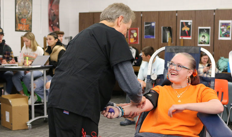 RS, GR Communities Bleed for High School Blood Drive