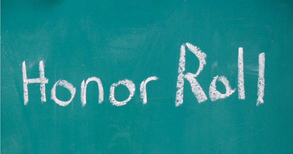 SCSD No. 2 Honor Rolls