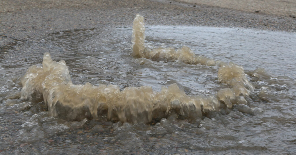 Rock Springs Resident Concerned with Water Bubbling out of Manhole
