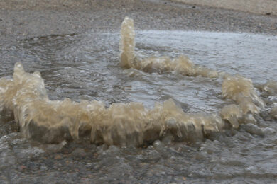 Rock Springs Resident Concerned with Water Bubbling out of Manhole