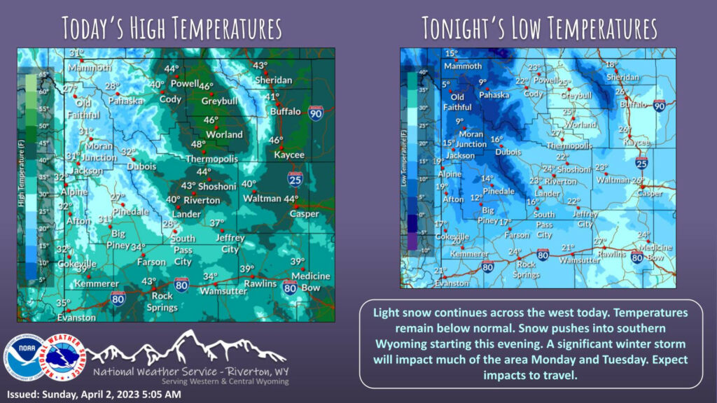 Mostly Cloudy With a High Near 41