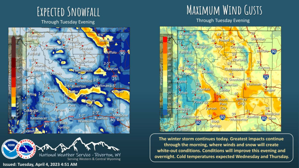 Snow Showers With a High Near 24