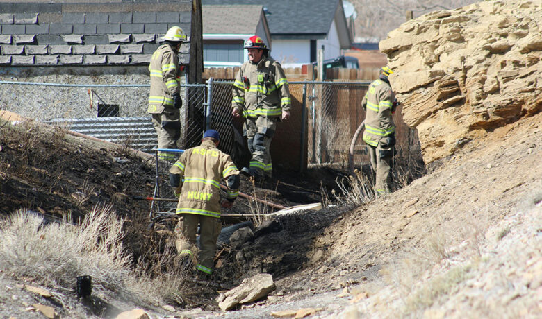 Fireworks Cause Wildland Fire near Rock Springs Business