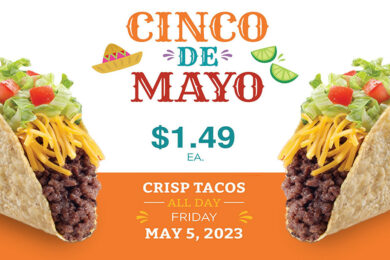 Go Loco This Cinco De Mayo With $1.49 TacoTime Crisp Tacos!