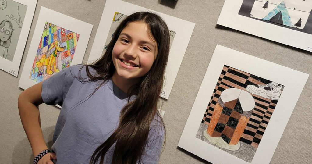 Pilot Butte Students Artwork Now on Display at CFAC