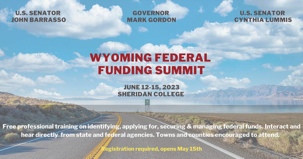 U.S. Senators Barrasso, Lummis and Governor Gordon to Host Federal Funding Summit