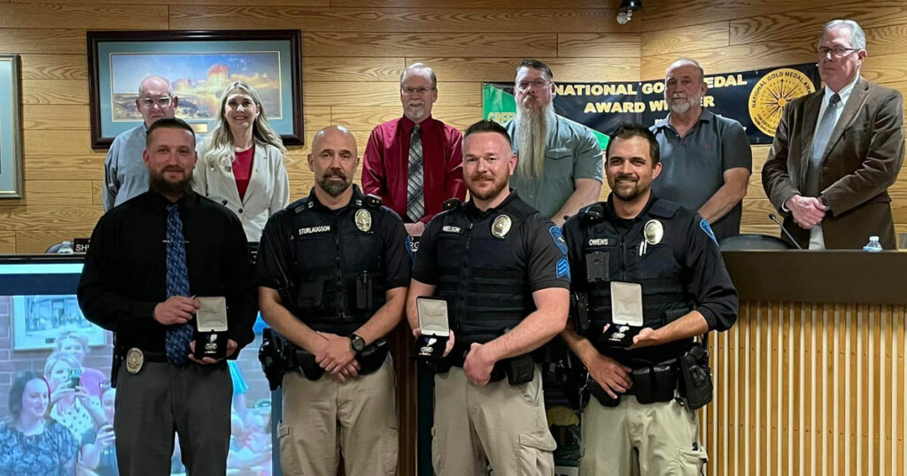 Three GRPD Officers Receive Medal of Valor for 2021 Incident