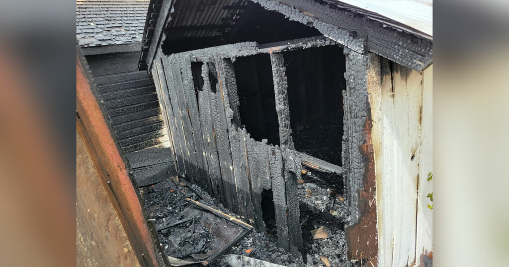 Children Playing with Matches Results in Shed Fire Sunday