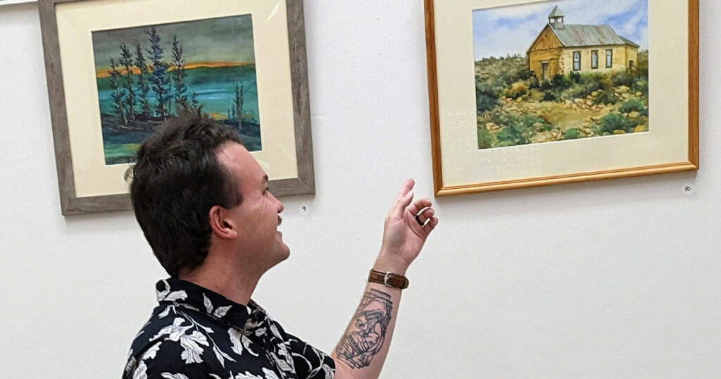 Local Artist Shows Watercolors at Sweetwater County Library