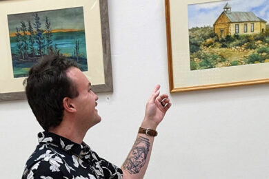 Local Artist Shows Watercolors at Sweetwater County Library
