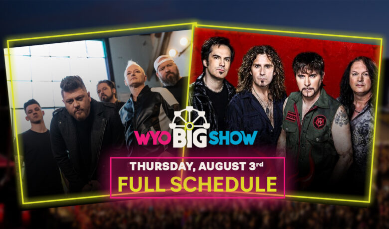 Big Show Schedule – Thursday, August 3rd