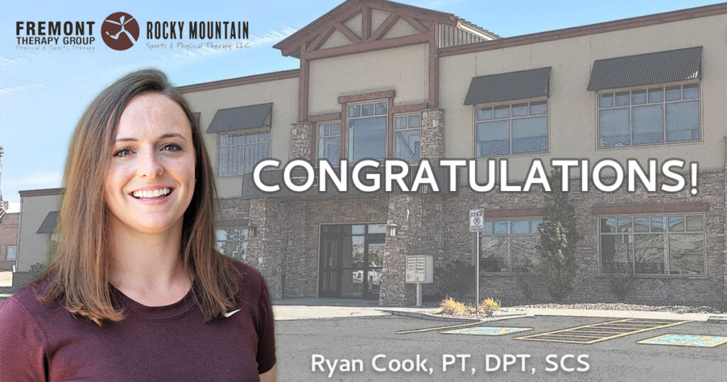 Fremont Therapy Group Congratulates Ryan Cook on Recent Sports Certified Specialist Certification