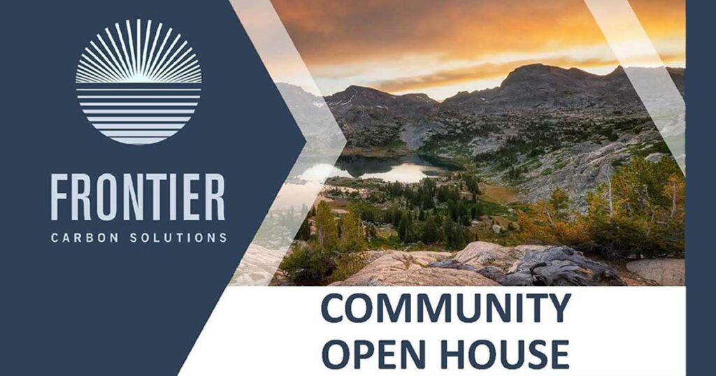 You’re Invited to Frontier Carbon Solutions Community Open House Event