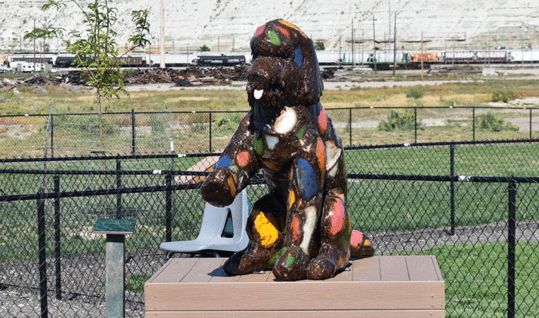 Community Names Dog Park Sculpture