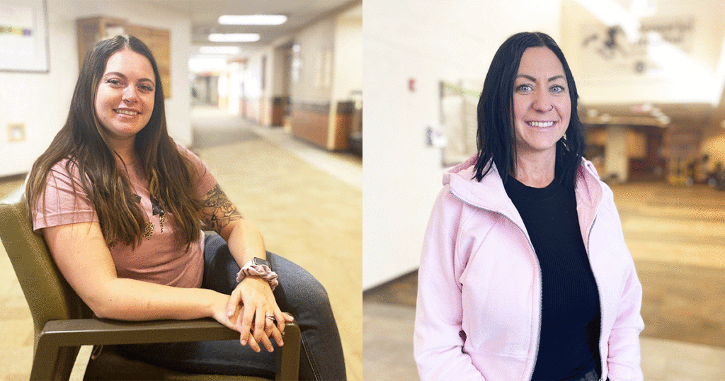 Two Nursing Students Receive College Scholarships 